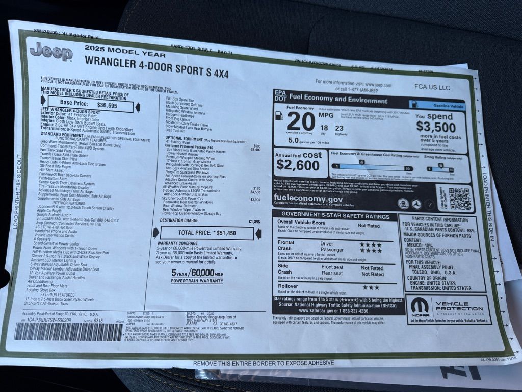 2025 Jeep Wrangler 4-Door Sport S - Photo 15